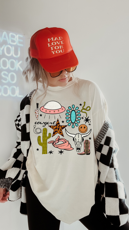 Cowgirl Collage Tee