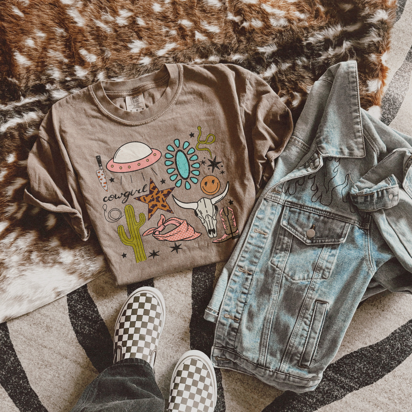 Cowgirl Collage Tee