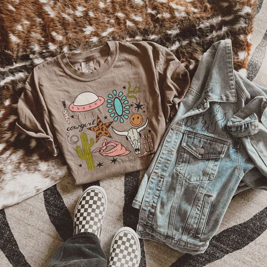 Cowgirl Collage Tee