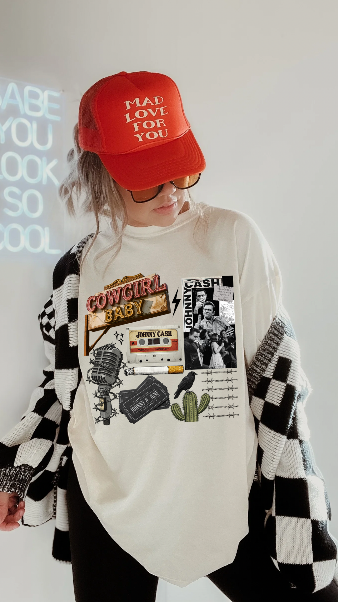 Johnny and June Collage Tee