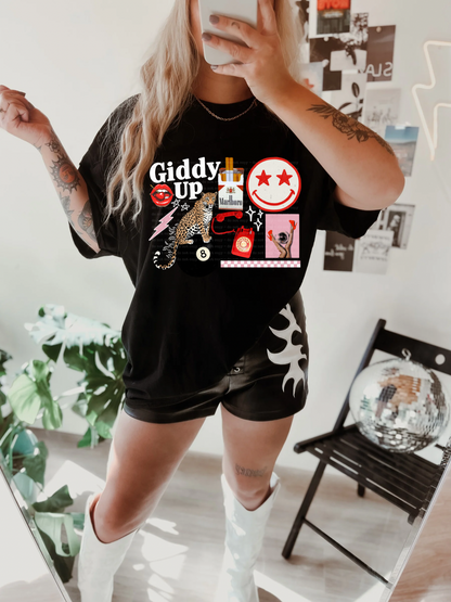 Giddy Up Collage Tee