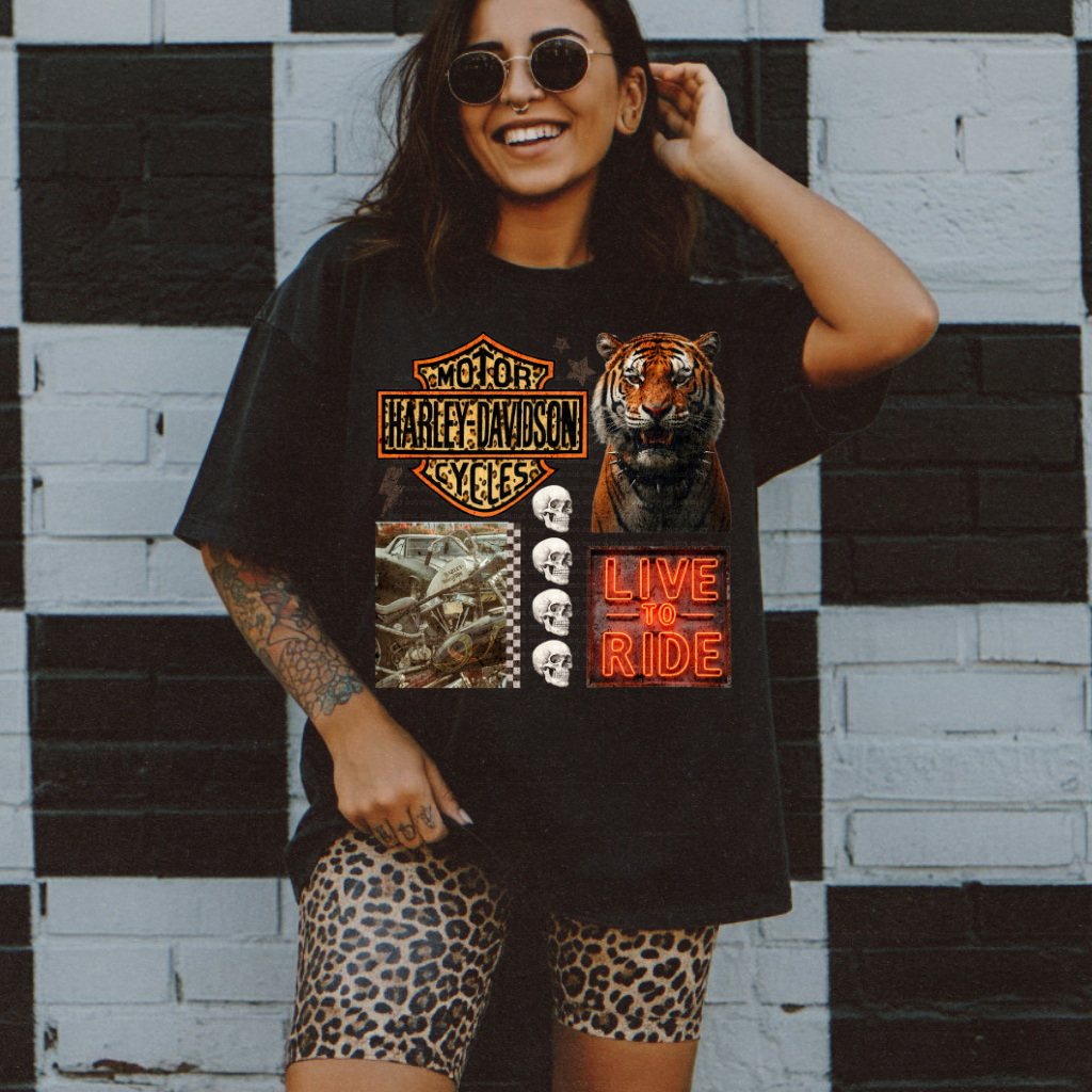 Moto Collage Tee