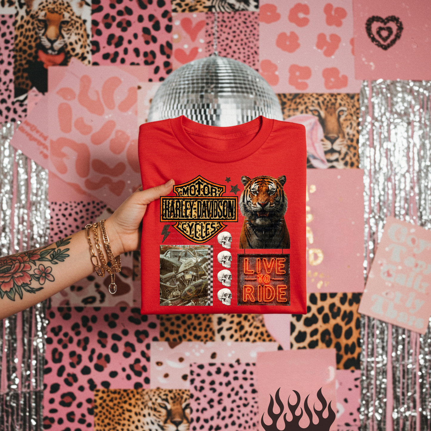 Moto Collage Tee