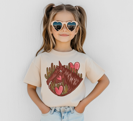 Vday Horse Toddler/ Youth Tee