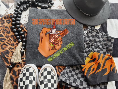 Sparks up her Lighter Tee