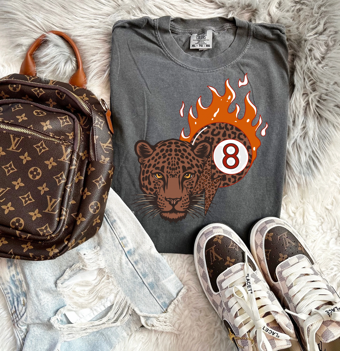 Cheetah 8 ball Tee