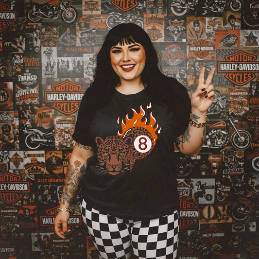 Cheetah 8 ball Tee