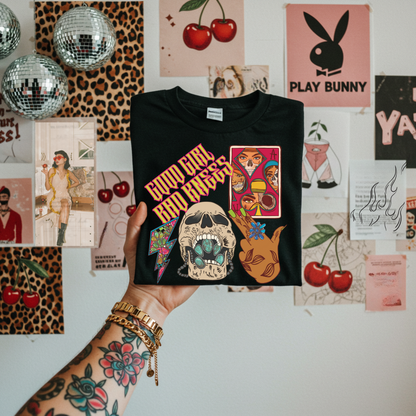Good Girls Bad Knees Collage Tee