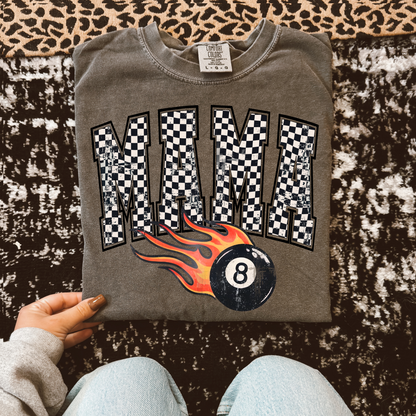 Checkered Mama 8 Ball Tee
