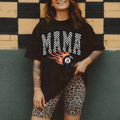 Checkered Mama 8 Ball Tee
