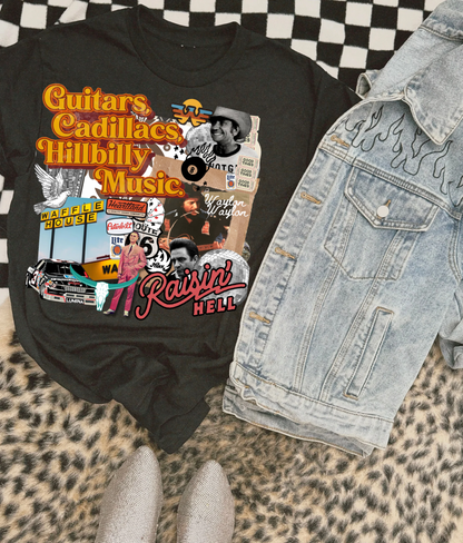 Guitars & Cadillacs Collage Tee