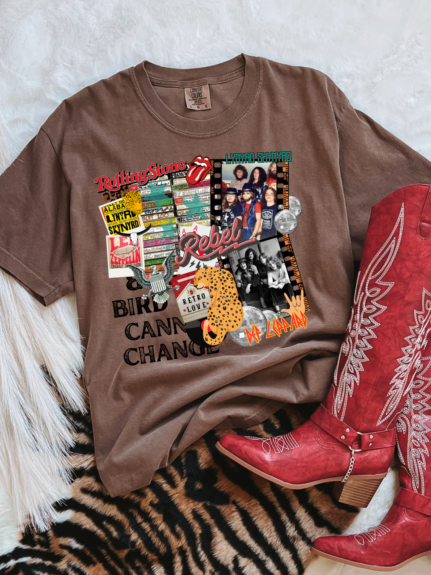 Rebel Rock Collage Tee