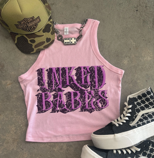 Inked Babes ribbed racer Tank