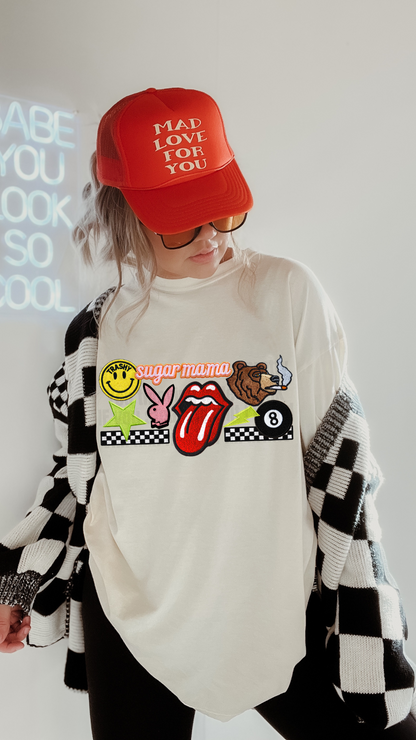 Playboy Faux patchwork tee