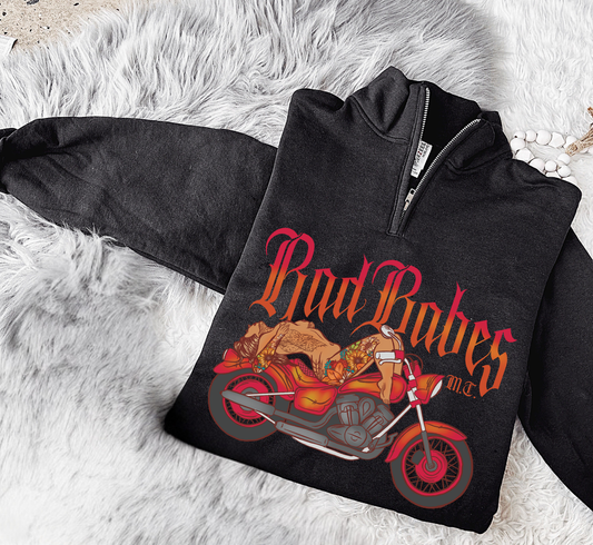 Rad Babes MC quarter zip