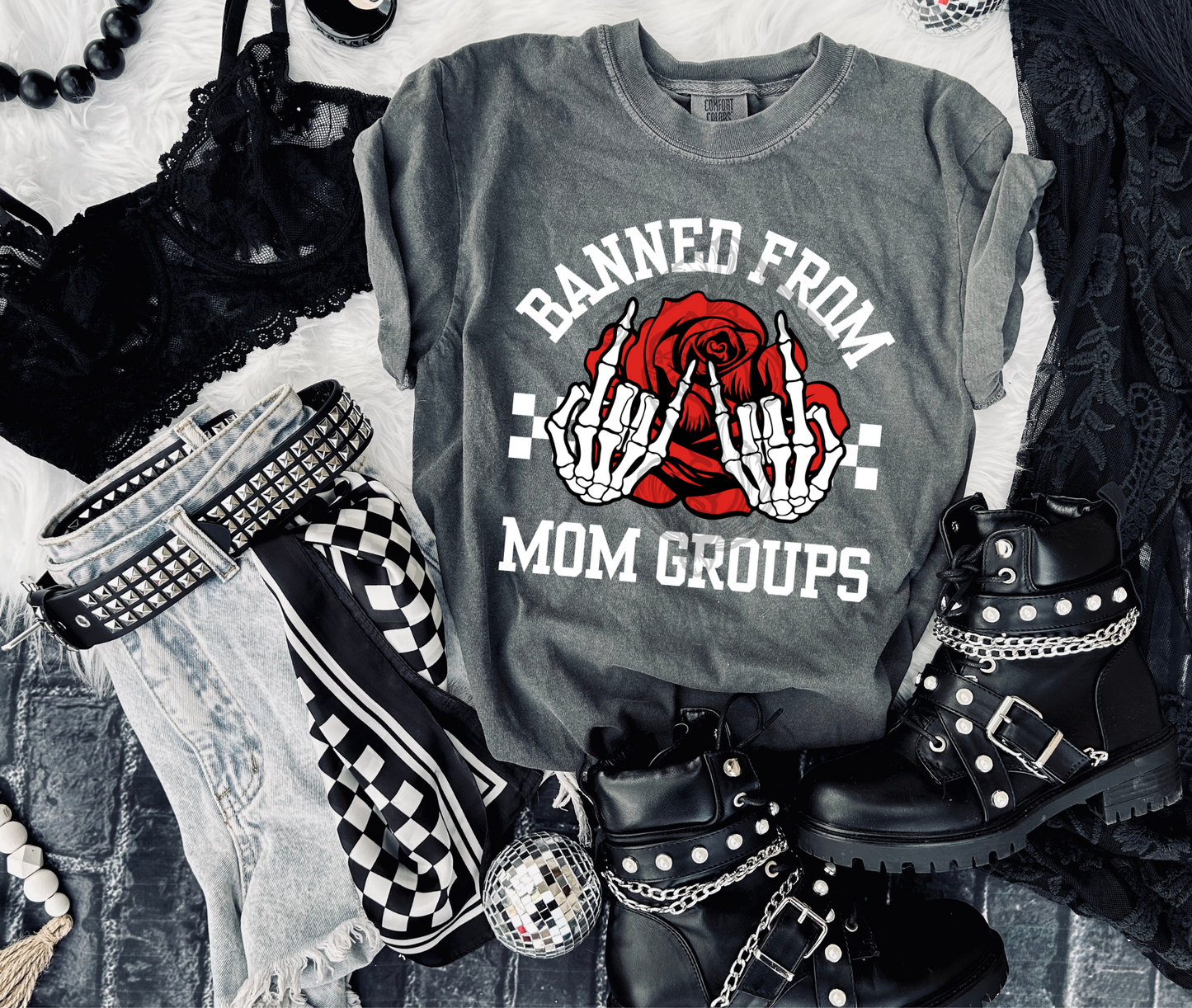 Banned From mom groups tee