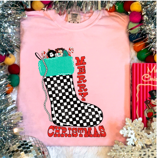Checkered Stocking tee