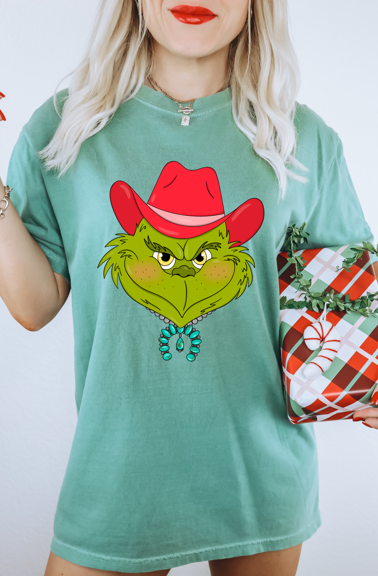 Cowboy Grinch Tee
