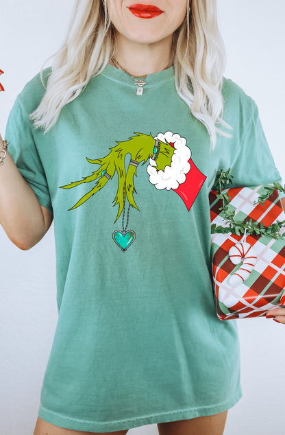 Grinch Hand tee