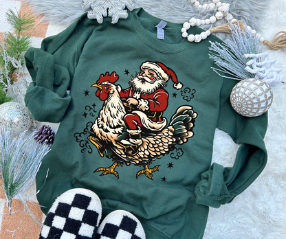 Santa chicken crew