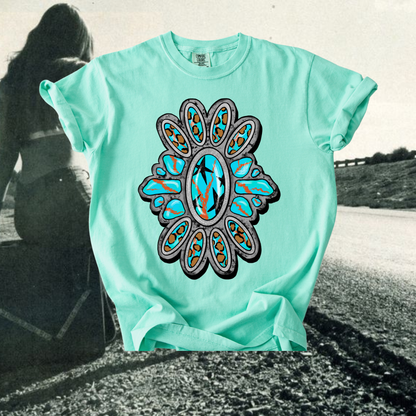 Turq Cluster tee
