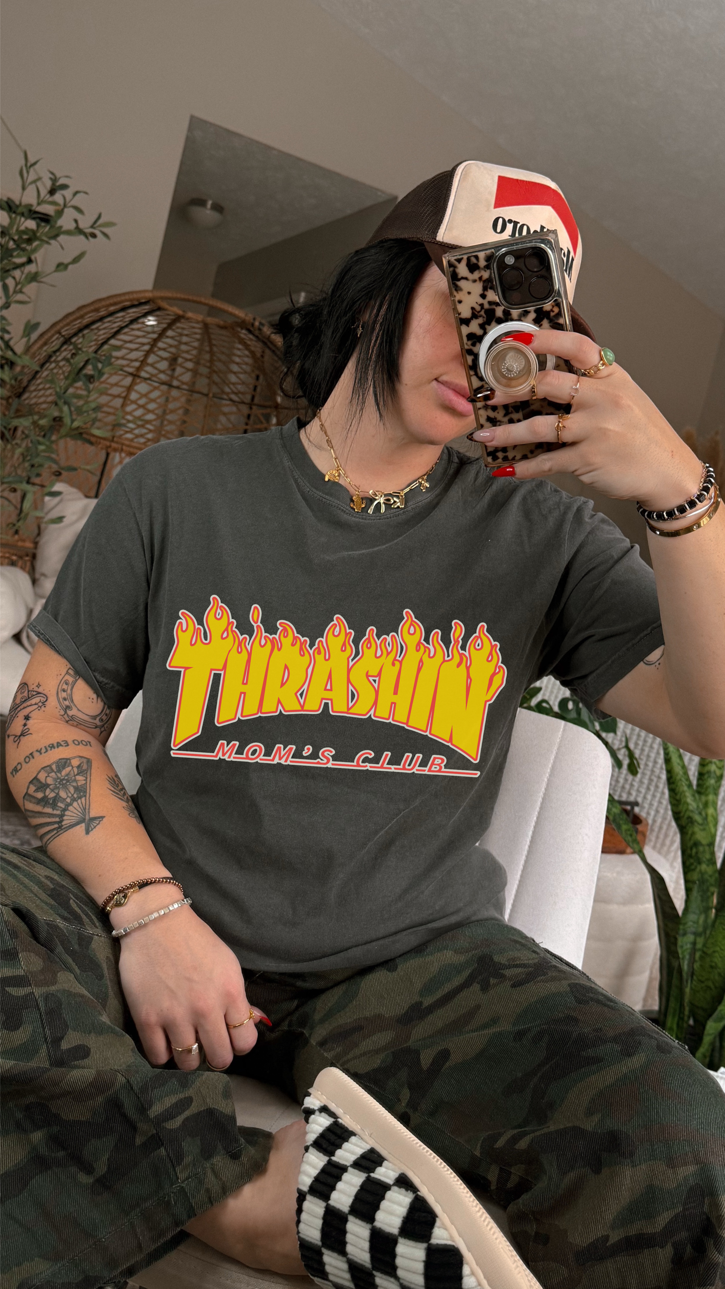 Thrashin' Moms Club tee