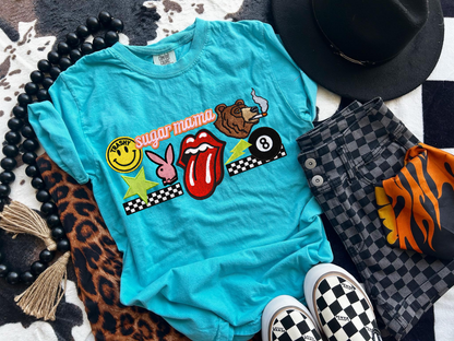 Playboy Faux patchwork tee