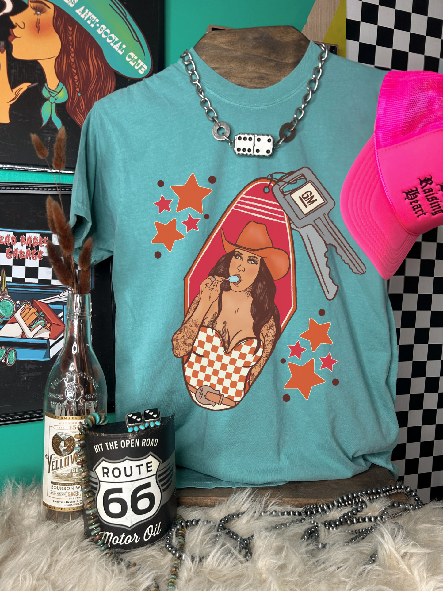 GM cowgirl tee