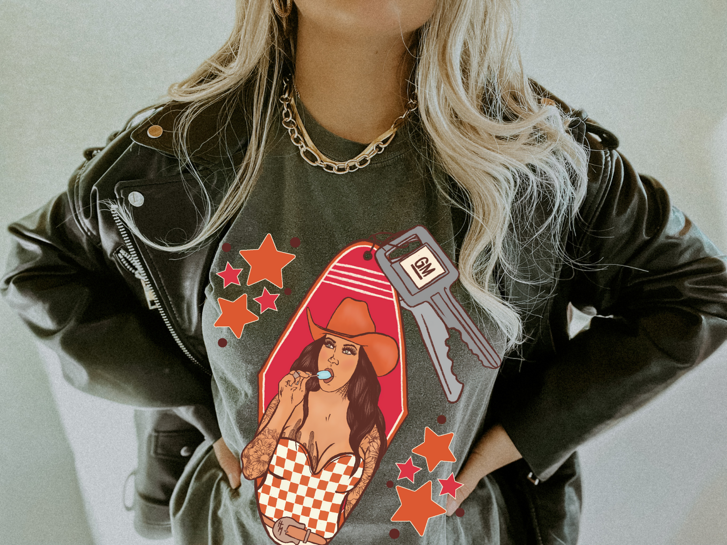 GM cowgirl tee