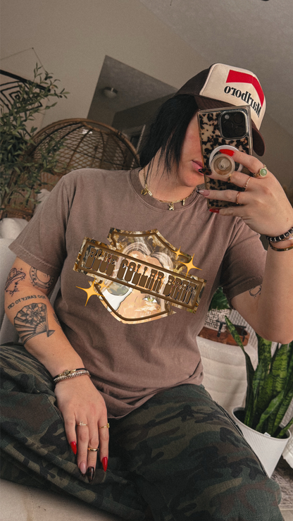 Blue collar brat tee