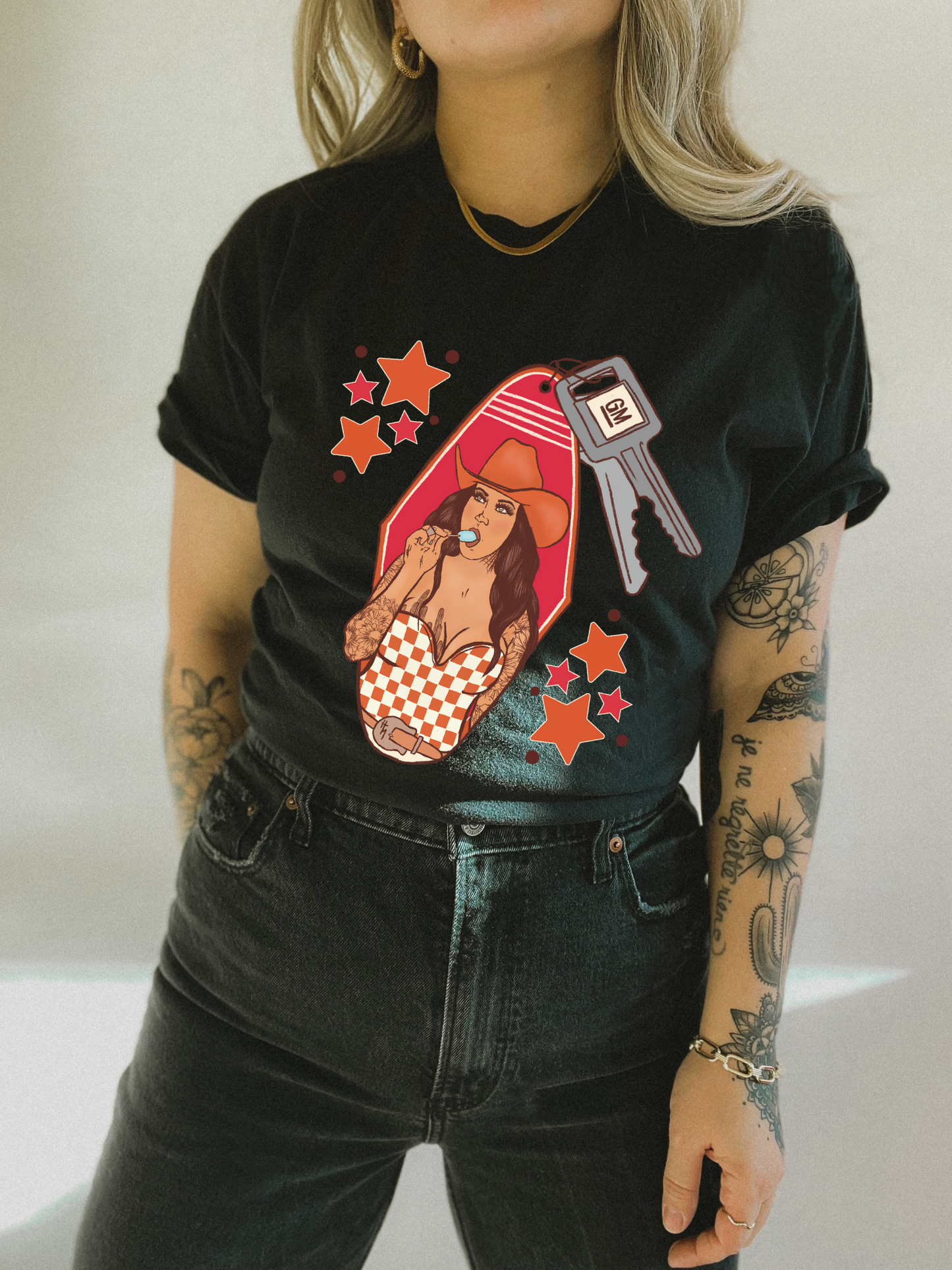GM cowgirl tee