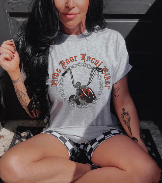 Ride Your local biker sublimation tee