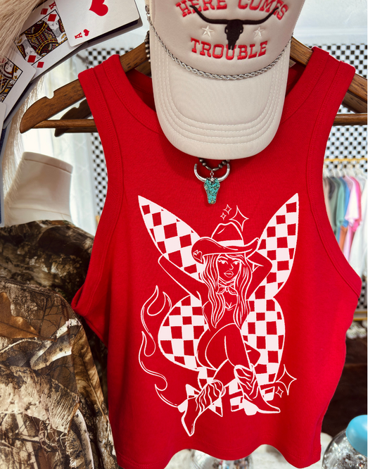 Bunny Cowgirl Rib Tank