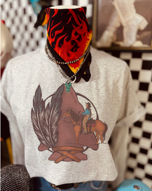 Get Lost Cowgirl Sublimation Tee