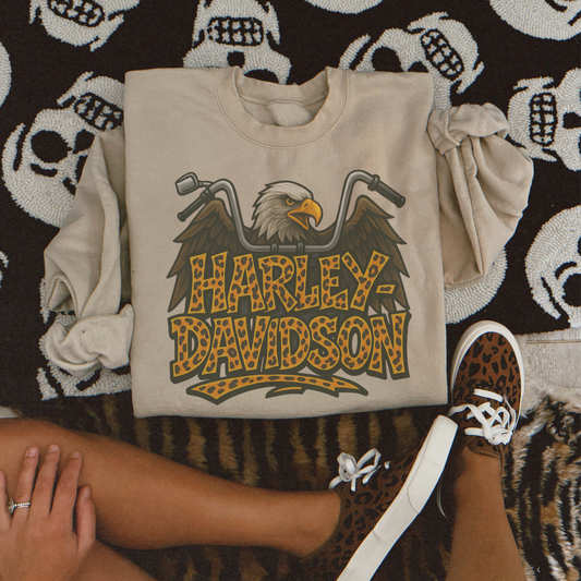 Harley eagle sublimation crew