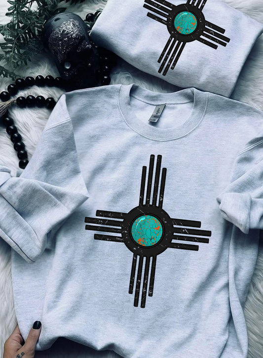 Turquoise Zia Crew