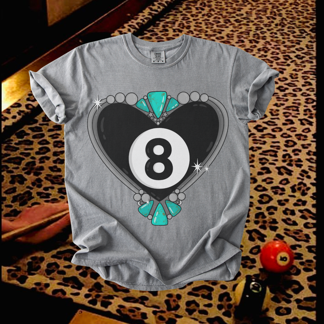 Eight ball Heart Tee