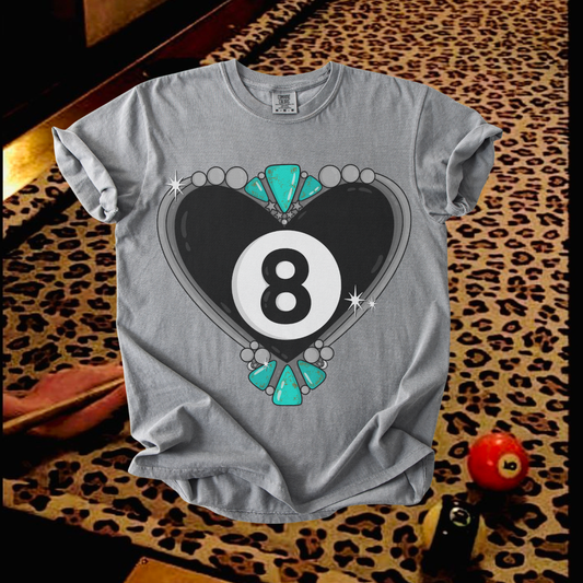Eight ball Heart Tee