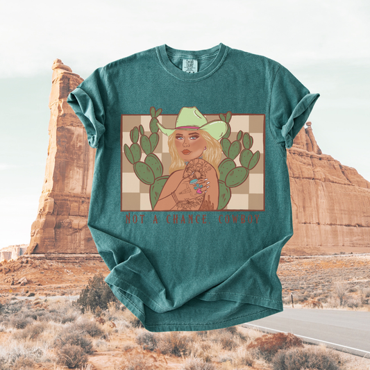 Not an Chance Cowboy tee