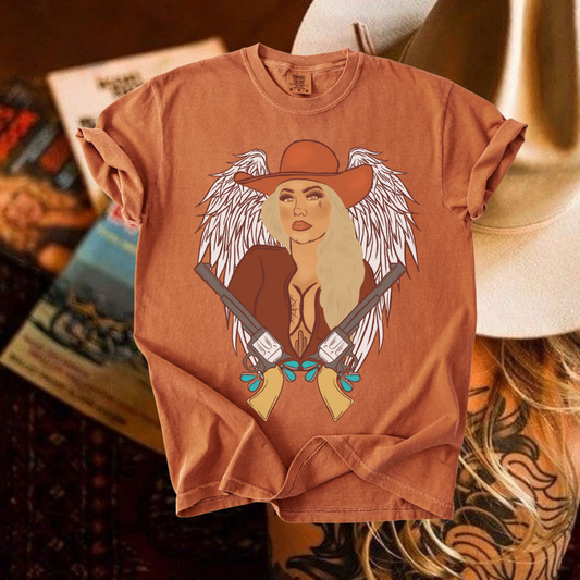 Outlaw Angel tee