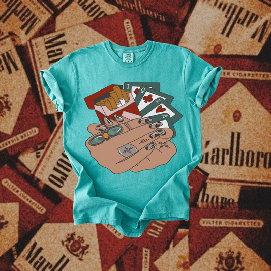 Cigs in hand tee