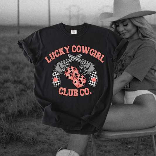 Lucky Cowgirl Club tee
