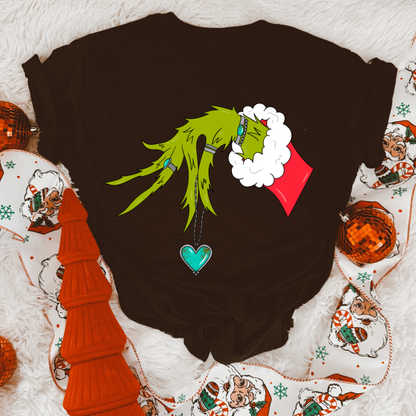 Grinch Hand tee