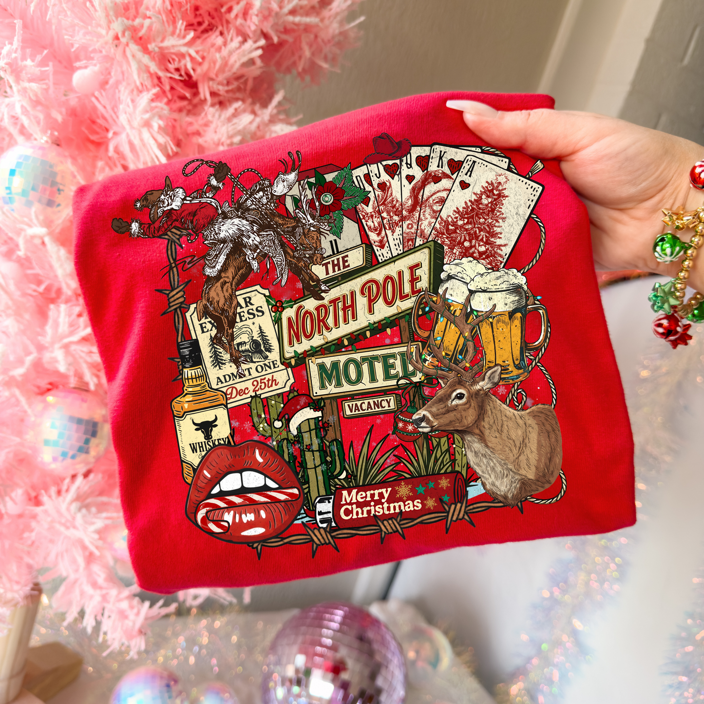 Christmas collage tee