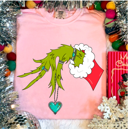Grinch Hand tee