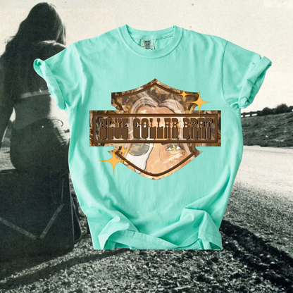 Blue collar brat tee