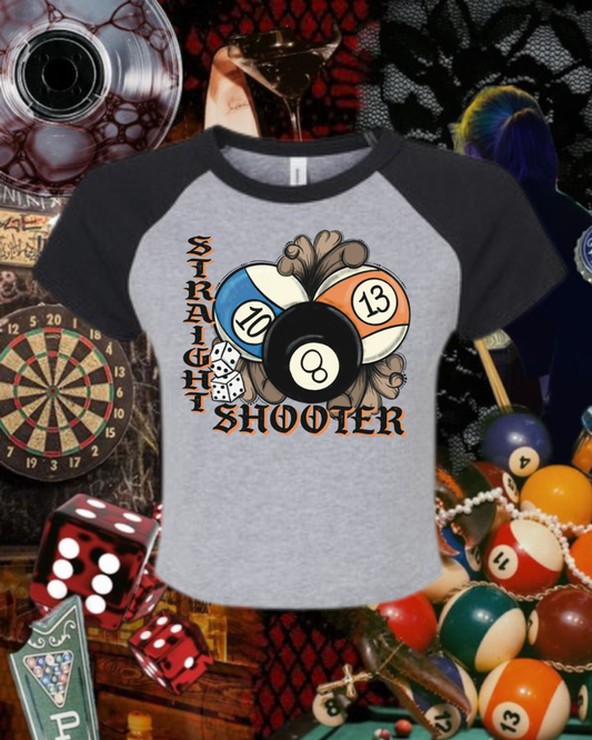Straight shooter baby tee