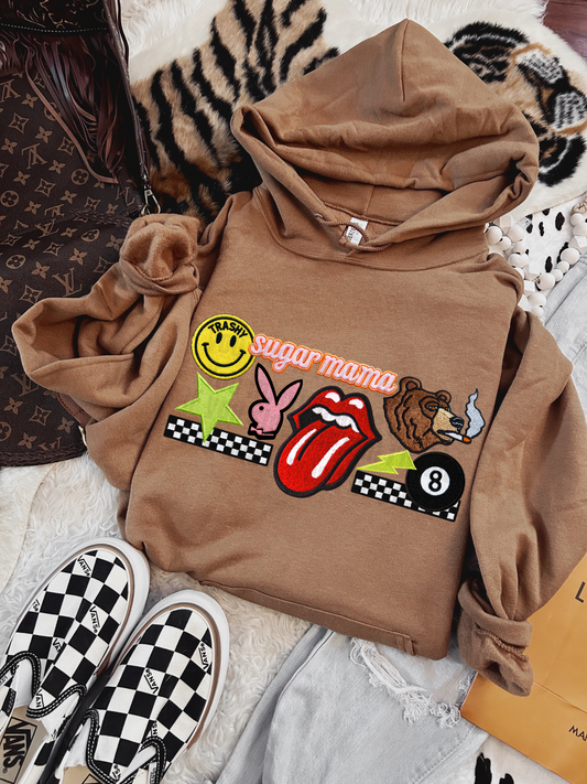 PB Faux Patchwork Hoodie