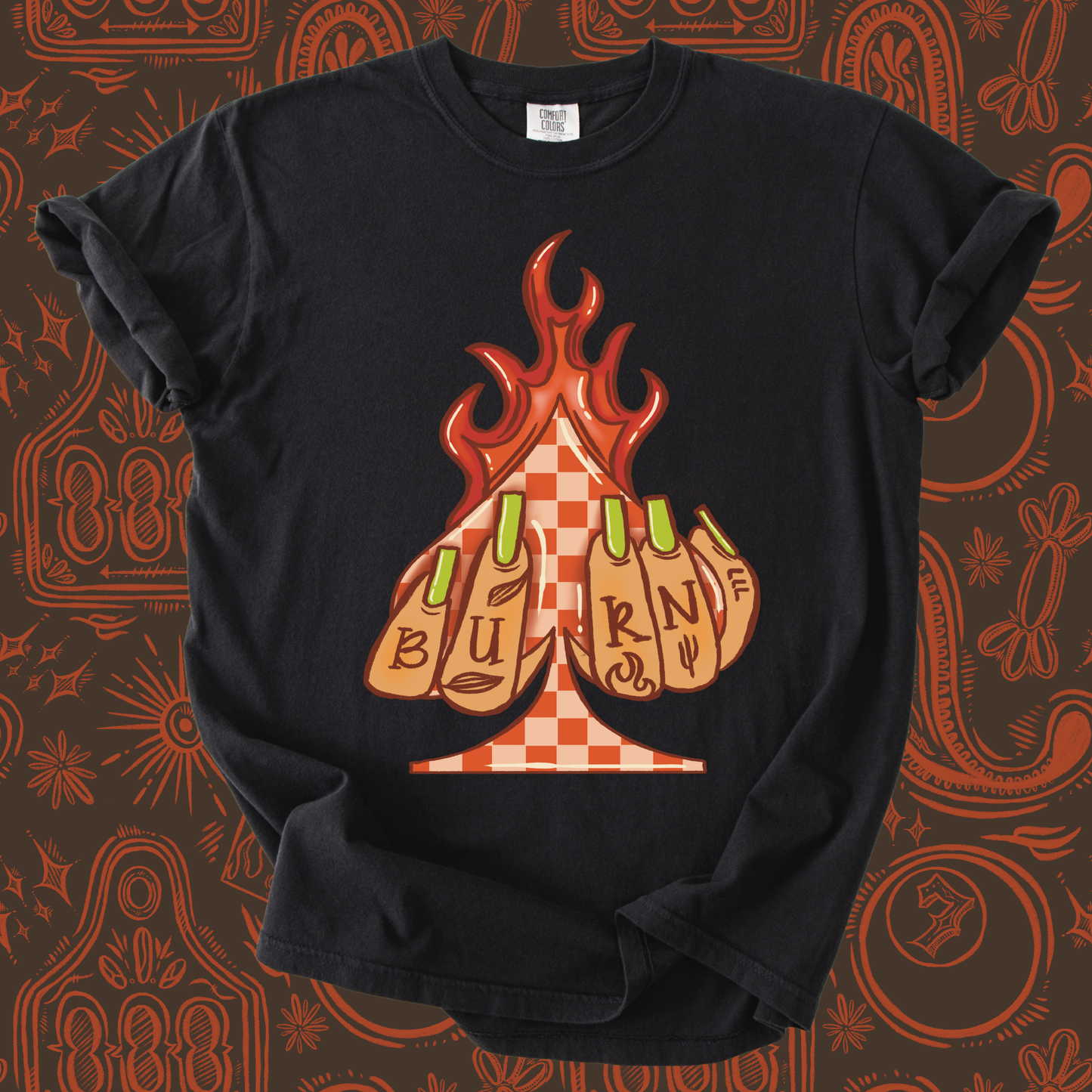 Burn Spade tee