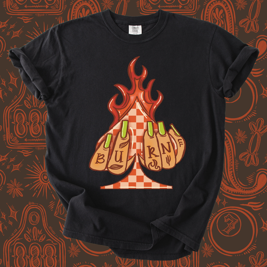 Burn Spade tee